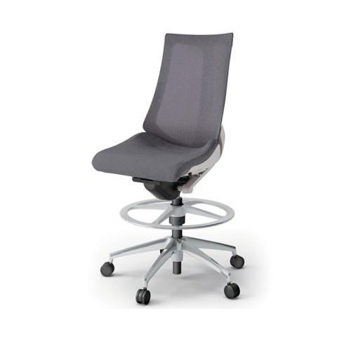 イトーキ オフィスチェア 完成日 組立不要 アクトチェア ハイポジションタイプ ハイバック アルミミラー脚 肘なし 抵抗付ウレタン双輪キャスター テクスチャードメッシュバック KG-470JEP-ZNT3