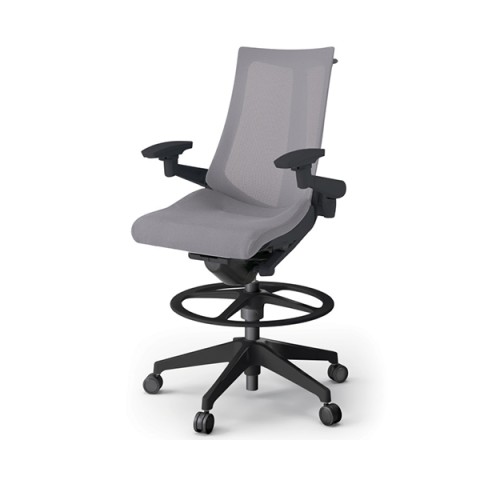 イトーキ オフィスチェア 完成日 組立不要 アクトチェア ハイポジションタイプ ハイバック 樹脂脚 アジャスタブル肘 抵抗付ウレタン双輪キャスター プレーンメッシュバック ハンガー付 KG-477JVHP-T1W6