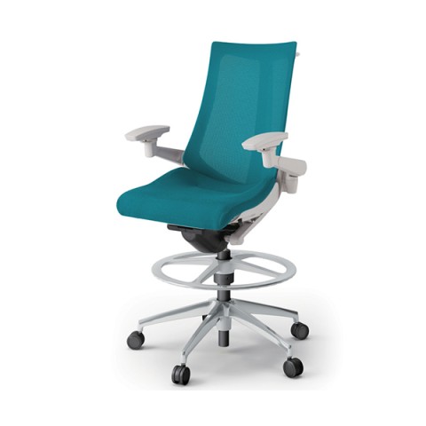 イトーキ オフィスチェア 完成日 組立不要 アクトチェア ハイポジションタイプ ハイバック アルミミラー脚 アジャスタブル肘 抵抗付ウレタン双輪キャスター プレーンメッシュバック ハンガー付 KG-477JVHP-ZNA3