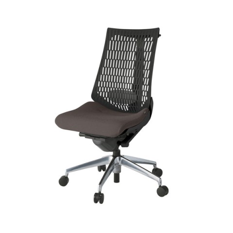 イトーキ オフィスチェア 完成日 組立不要 アクトチェア エラストマーバック 座PS張地 アルミミラー脚 肘なし 抵抗付ウレタン双輪キャスター ランバーサポート付 ハンガー付 KG420PSHMZTH2T1