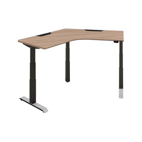 コクヨ オフィスデスク 完成日 組立不要 シークエンス 120°ブーメランテーブル ハイグレードカラー 舟底エッジ フルスペックレバー DSE-LZF1212F-6AW33