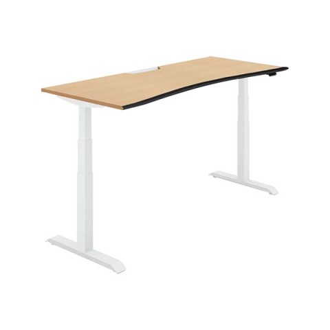 コクヨ オフィスデスク 完成日 組立不要 シークエンス ウイングテーブル スタンダードカラー ソフトエッジ ベーシックレバー DSE-LWA1808B-SWT12