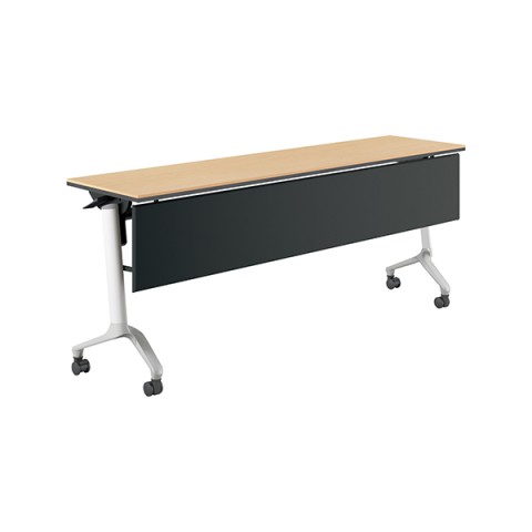 コクヨ ミーティングテーブル 完成日 組立不要 コンフェスト シンプルタイプ フラップテーブル(シンプルタイプ) パネル付きタイプ 棚なし KT-P1300LMT1N3