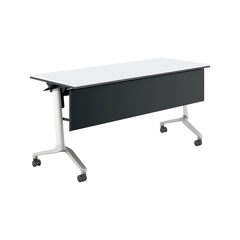 コクヨ ミーティングテーブル 完成日 組立不要 コンフェスト シンプルタイプ フラップテーブル(シンプルタイプ) パネル付きタイプ 棚付き KT-PS1303LMAWN3