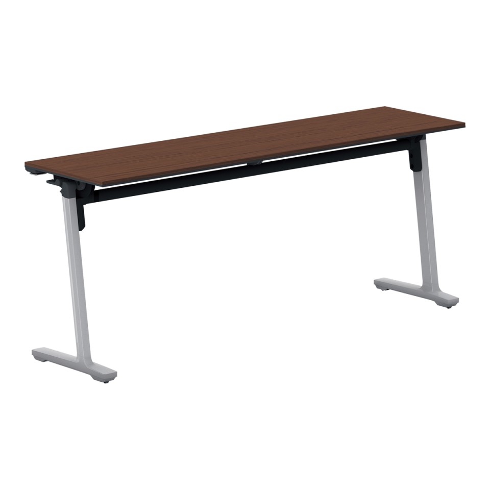 コクヨ ミーティングテーブル 完成日 組立不要 カーム フラップテーブル(パネルなしタイプ) 連動ロック・天板フラップ式 棚なし 脚カラー:フラットシルバー KT-1400P81MV5NN