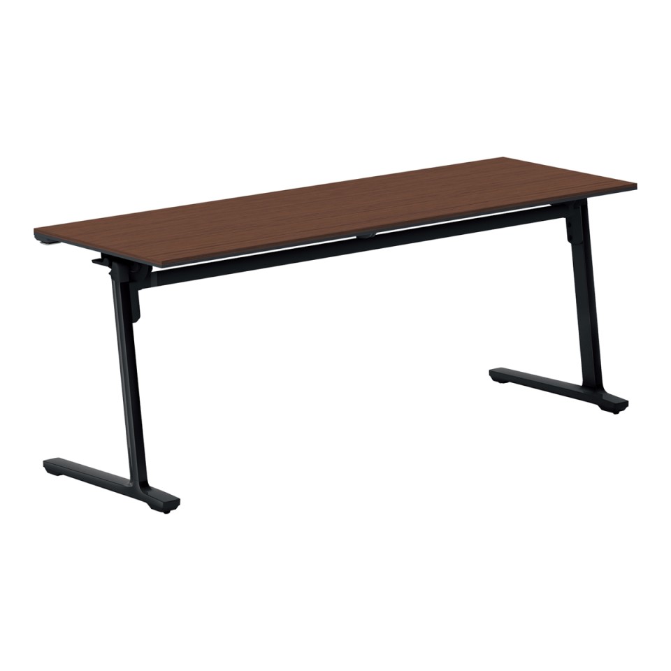 コクヨ ミーティングテーブル 完成日 組立不要 カーム フラップテーブル(パネルなしタイプ) 連動ロック・天板フラップ式 棚なし 脚カラー:ブラック KT-1401E6CMV5NN