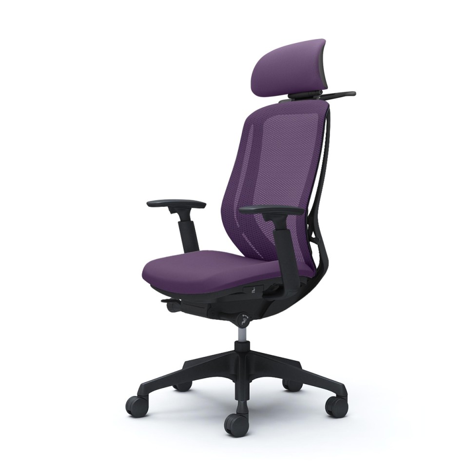 オカムラ オフィスチェア 完成日 組立不要 シルフィー エクストラハイバック 可動ヘッドレスト メッシュタイプ アジャストアーム付 ブラックボディ 樹脂脚 ハンガー付 ウレタンキャスター C68FZR-FMP0