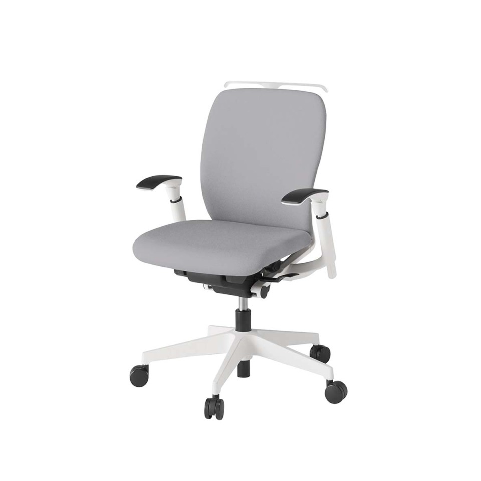 イトーキ オフィスチェア 完成日 組立不要 フルゴチェア ローバック ベースカラーWW アジャスタブル肘 ハンガー付 再生布地(CF) ナイロンキャスター KF-447CFHWWT6