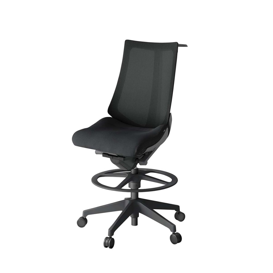 イトーキ オフィスチェア 完成日 組立不要 アクトツー プレーンメッシュバック 樹脂脚 抵抗付ウレタン双輪キャスター ペルヴィス&ランバーサポートなし ハンガー付 肘なし  ハイポジションタイプ KJ-470JVHP-W2T1