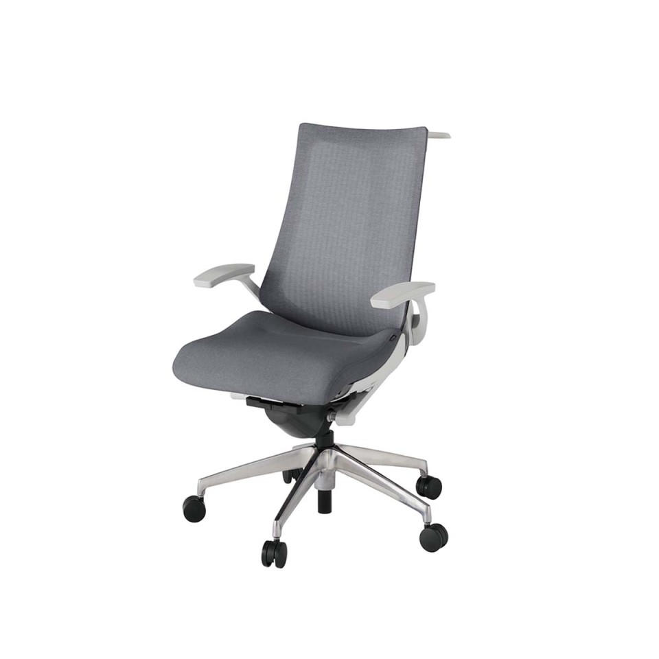 イトーキ オフィスチェア 完成日 組立不要 アクトツー メッシュバック テクスチャード張地 アルミミラー脚 ナイロン双輪キャスター ペルヴィス&ランバーサポートなし ハンガー付 T型肘 KJ-475JEH-ZNT3