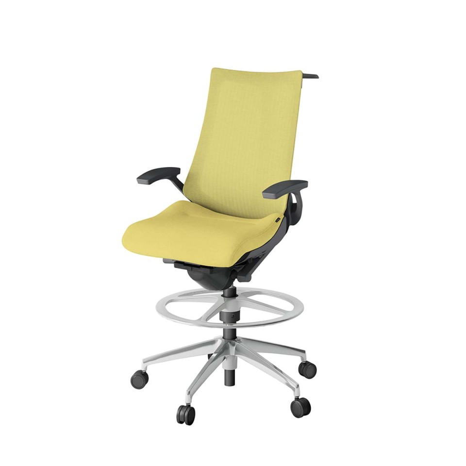 イトーキ オフィスチェア 完成日 組立不要 アクトツー テクスチャードメッシュバック アルミミラー脚 抵抗付ウレタン双輪キャスター ペルヴィス&ランバーサポートなし ハンガー付 T型肘 ハイポジションタイプ KJ-475JEHP-ZDU6