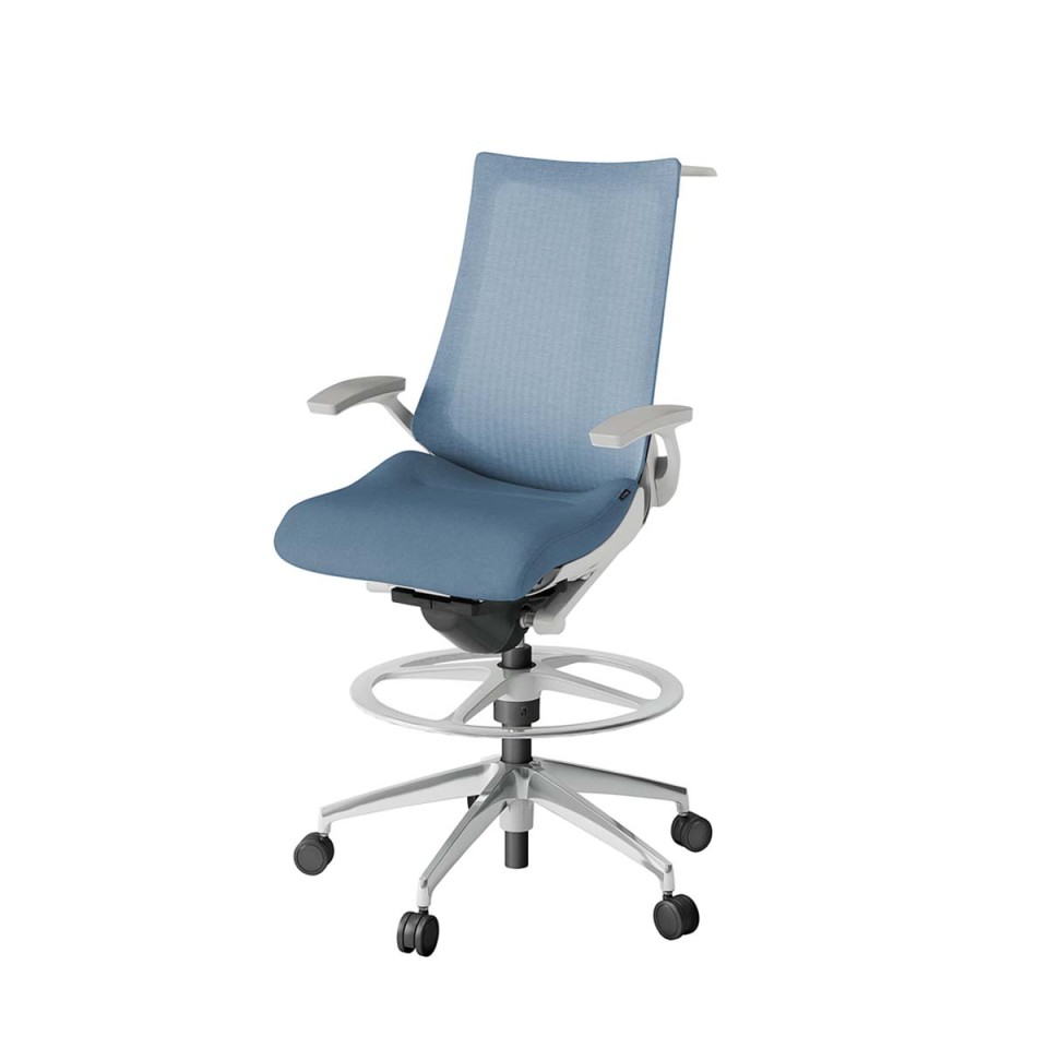 イトーキ オフィスチェア 完成日 組立不要 アクトツー テクスチャードメッシュバック アルミミラー脚 抵抗付ウレタン双輪キャスター ペルヴィス&ランバーサポートなし ハンガー付 T型肘 ハイポジションタイプ KJ-475JEHP-ZNB4