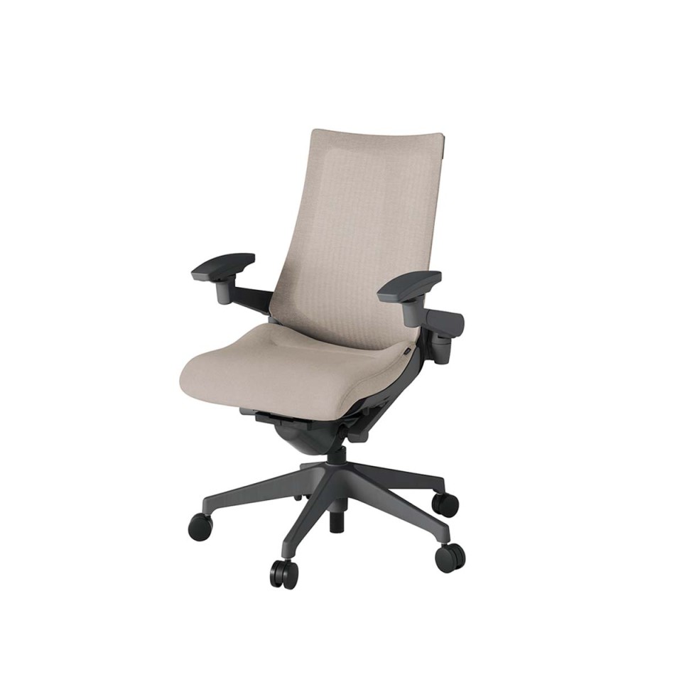 イトーキ オフィスチェア 完成日 組立不要 アクトツー メッシュバック テクスチャード張地 樹脂脚 ナイロン双輪キャスター ペルヴィス&ランバーサポートなし ハンガーなし アジャスタブル肘 KJ-477JE-W2F6