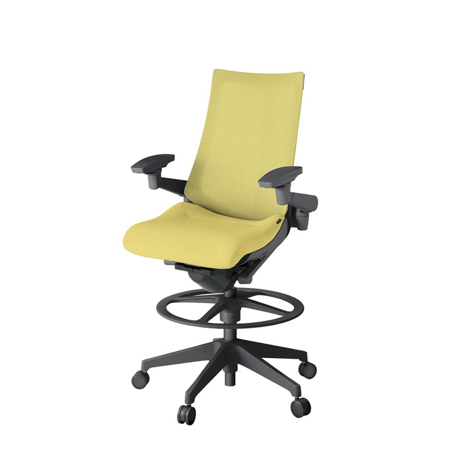 イトーキ オフィスチェア 完成日 組立不要 アクトツー テクスチャードメッシュバック 樹脂脚 抵抗付ウレタン双輪キャスター ペルヴィス&ランバーサポートなし ハンガーなし アジャスタブル肘 ハイポジションタイプ KJ-477JEP-W2U6