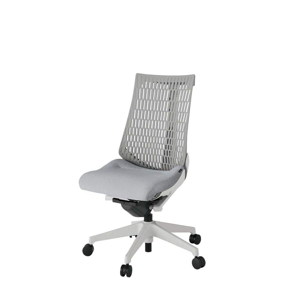 イトーキ オフィスチェア 完成日 組立不要 アクトツー エラストマーバック テクスチャード張地 樹脂脚 抵抗付ウレタン双輪キャスター ペルヴィス&ランバーサポートなし ハンガーなし 肘なし KJ440SA-MGNT7T6