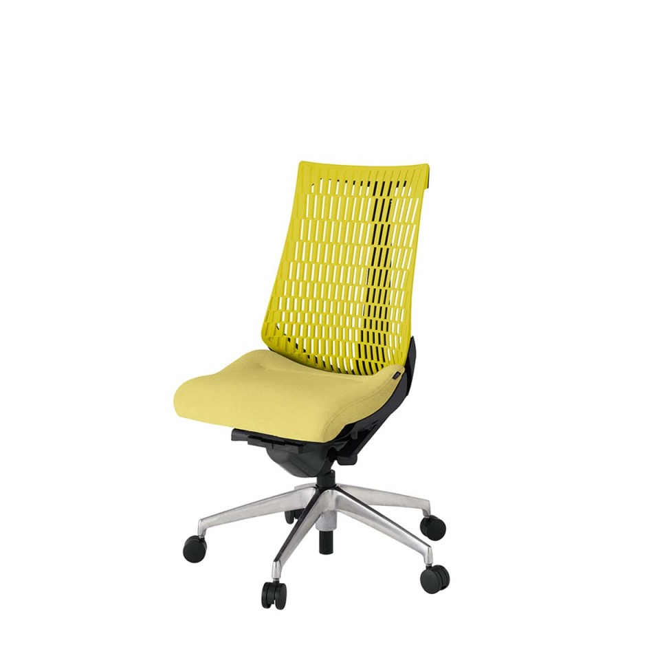 イトーキ オフィスチェア 完成日 組立不要 アクトツー エラストマーバック テクスチャード張地 アルミミラー脚 ナイロン双輪キャスター ペルヴィス&ランバーサポートなし ハンガーなし 肘なし KJ440SA-ZTU6U5