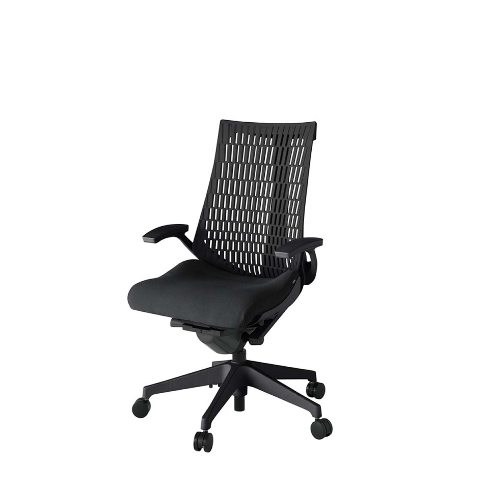 イトーキ オフィスチェア 完成日 組立不要 アクトツー エラストマーバック プレーン張地 樹脂脚 ナイロン双輪キャスター ペルヴィス&ランバーサポートなし ハンガーなし T型肘 KJ445PS-T1T1T1