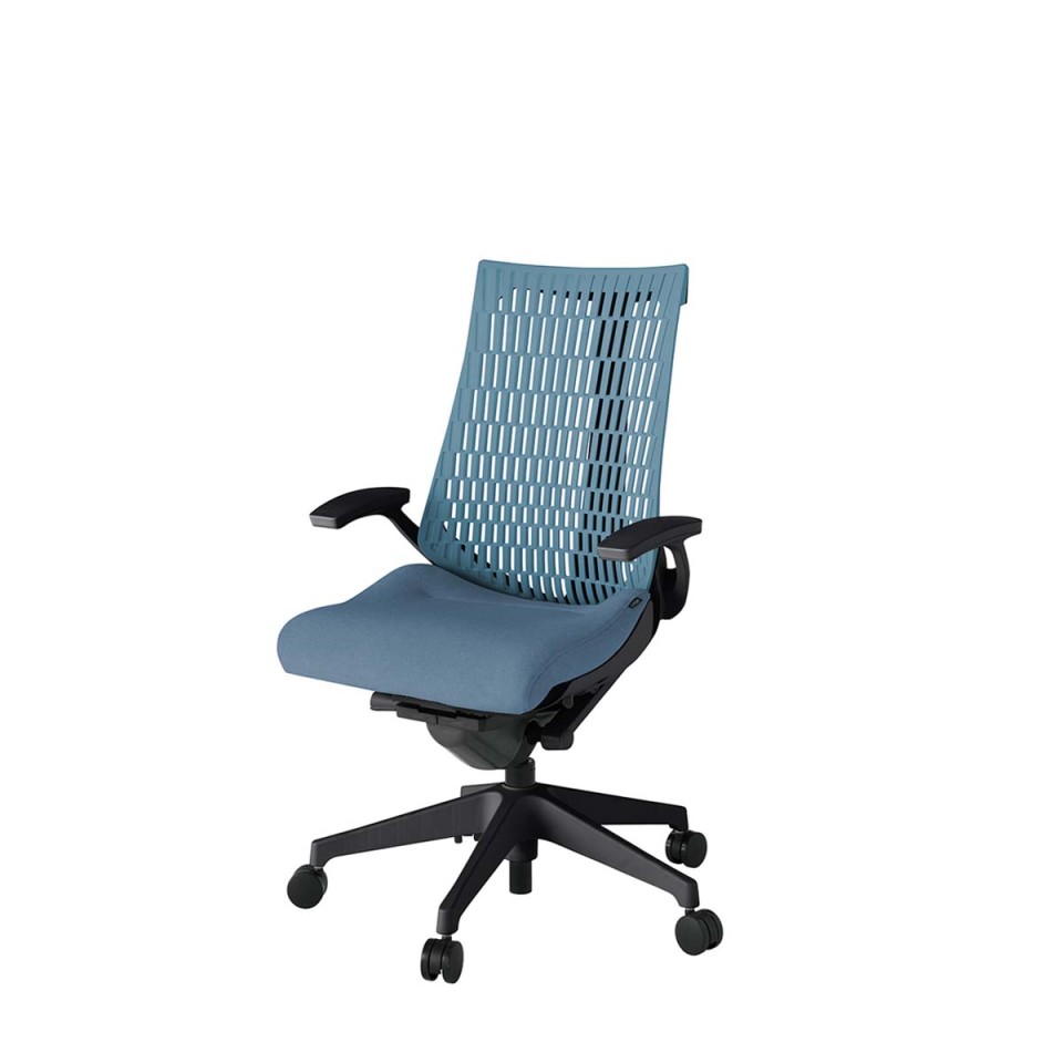 イトーキ オフィスチェア 完成日 組立不要 アクトツー エラストマーバック テクスチャード張地 樹脂脚 抵抗付ウレタン双輪キャスター ペルヴィス&ランバーサポートなし ハンガーなし T型肘 KJ445SA-MT1B4A4