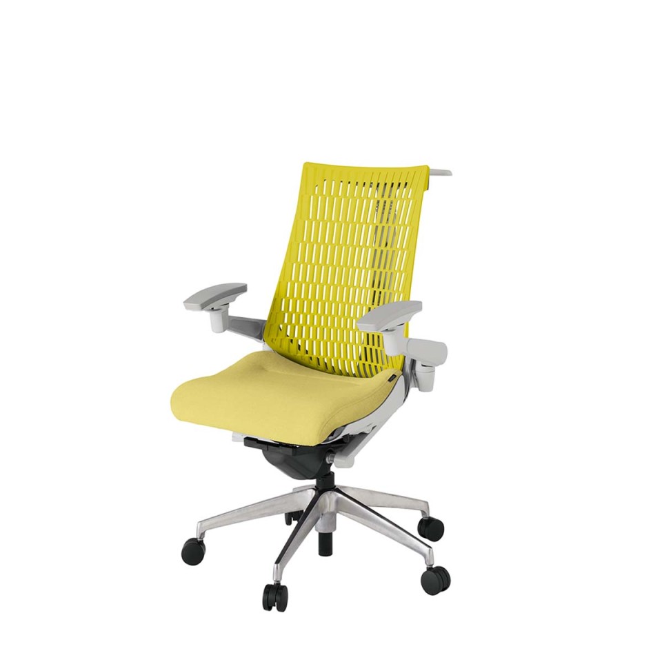 イトーキ オフィスチェア 完成日 組立不要 アクトツー エラストマーバック テクスチャード張地 アルミミラー脚 抵抗付ウレタン双輪キャスター ペルヴィス&ランバーサポートなし ハンガー付 アジャスタブル肘 KJ447SAHMZNU6U5