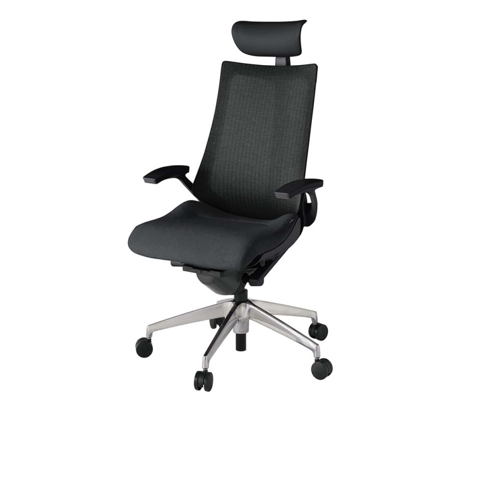 イトーキ オフィスチェア 完成日 組立不要 アクトツー メッシュバック テクスチャード張地 アルミミラー脚 ナイロン双輪キャスター ペルヴィス&ランバーサポートなし ハンガーなし T型肘 ビニールレザーアジャスタブルヘッドサポート付 KJ-475JEF-ZTT1