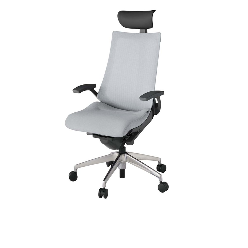イトーキ オフィスチェア 完成日 組立不要 アクトツー メッシュバック テクスチャード張地 アルミミラー脚 抵抗付ウレタン双輪キャスター ペルヴィス&ランバーサポートなし ハンガーなし T型肘 ビニールレザーアジャスタブルヘッドサポート付 KJ-475JEFM-ZDT7