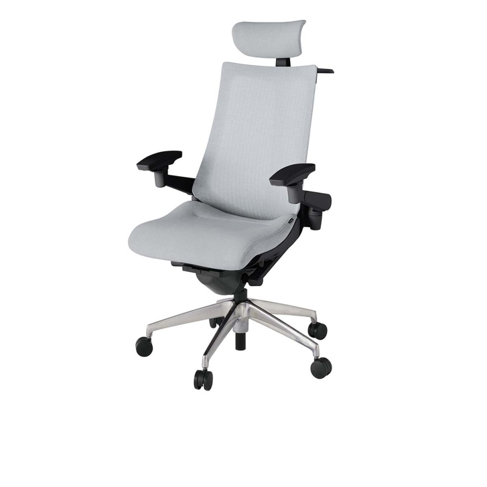 イトーキ オフィスチェア 完成日 組立不要 アクトツー メッシュバック テクスチャード張地 アルミミラー脚 抵抗付ウレタン双輪キャスター ペルヴィス&ランバーサポートなし ハンガー付 アジャスタブル肘 クロスアジャスタブルヘッドサポート付 KJ-477JEXM-ZTT7