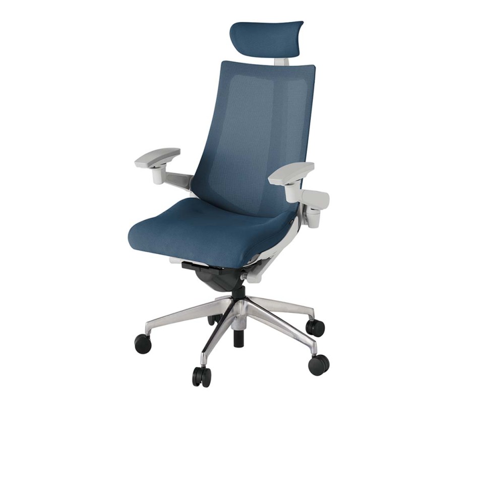 イトーキ オフィスチェア 完成日 組立不要 アクトツー メッシュバック プレーン張地 アルミミラー脚 ナイロン双輪キャスター ペルヴィス&ランバーサポートなし ハンガーなし アジャスタブル肘 クロスアジャスタブルヘッドサポート付 KJ-477JVE-ZNN3