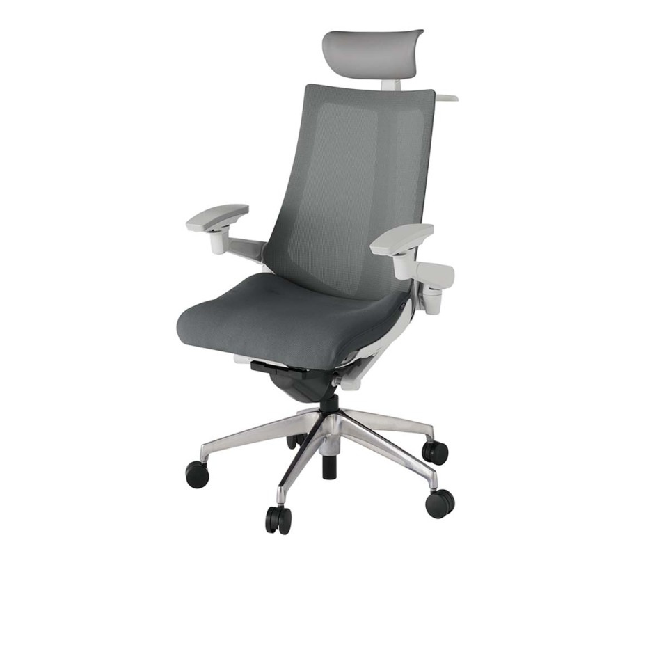 イトーキ オフィスチェア 完成日 組立不要 アクトツー メッシュバック プレーン張地 アルミミラー脚 抵抗付ウレタン双輪キャスター ペルヴィス&ランバーサポートなし ハンガー付 アジャスタブル肘 ビニールレザーアジャスタブルヘッドサポート付 KJ-477JVYM-ZNC3