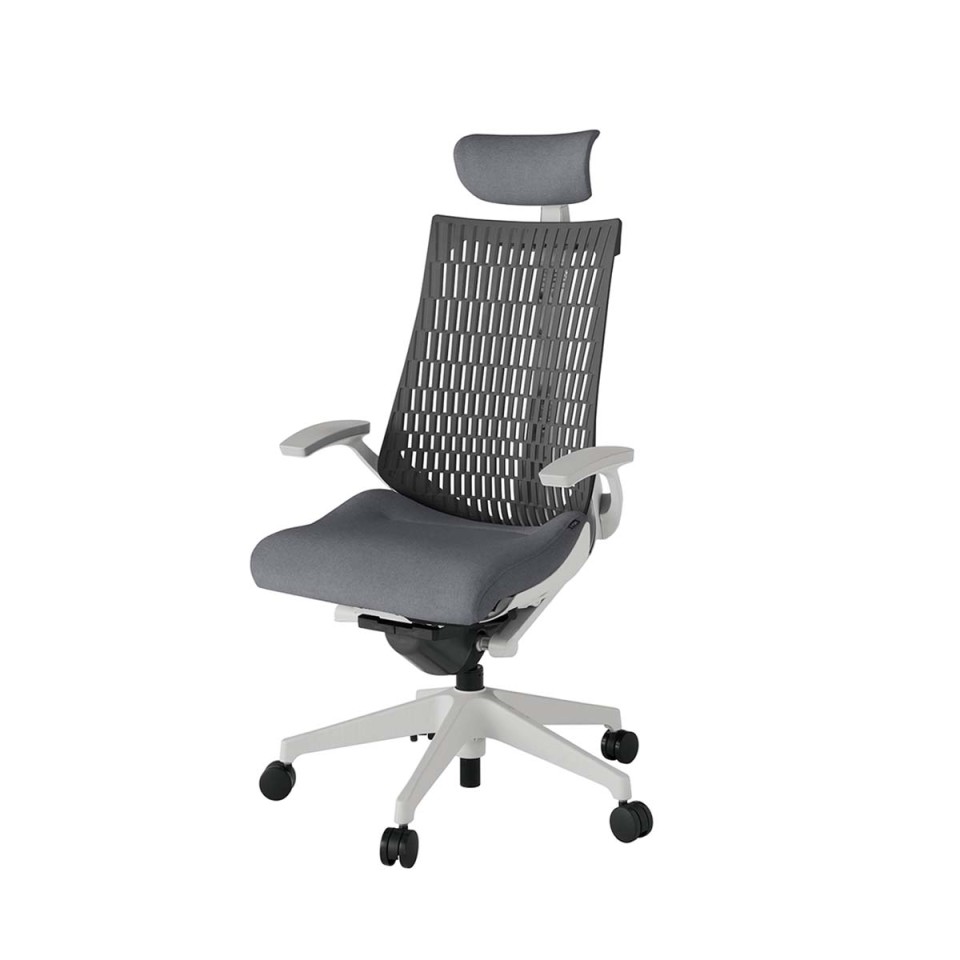 イトーキ オフィスチェア 完成日 組立不要 アクトツー エラストマーバック テクスチャード張地 樹脂脚 ナイロン双輪キャスター ペルヴィス&ランバーサポートなし ハンガーなし T型肘 クロスアジャスタブルヘッドサポート付 KJ445SAEGNT3W2