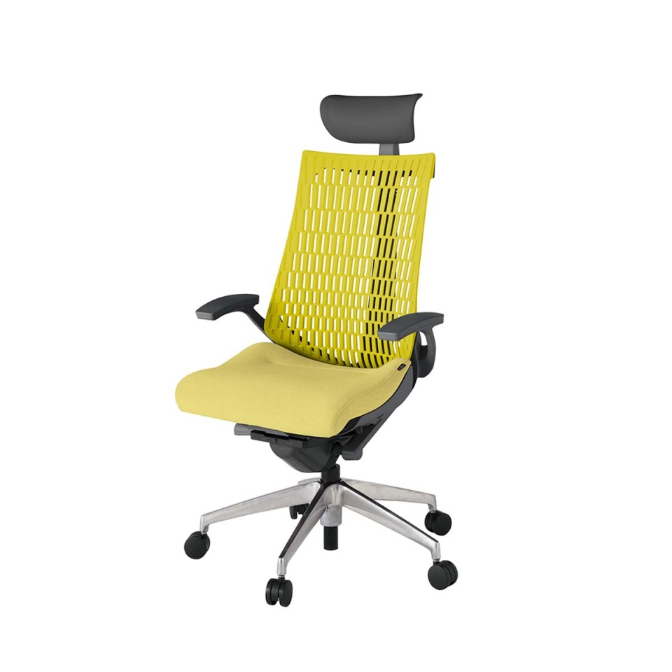 イトーキ オフィスチェア 完成日 組立不要 アクトツー エラストマーバック テクスチャード張地 アルミミラー脚 抵抗付ウレタン双輪キャスター ペルヴィス&ランバーサポートなし ハンガーなし T型肘 ビニールレザーアジャスタブルヘッドサポート付 KJ445SAFMZDU6U5