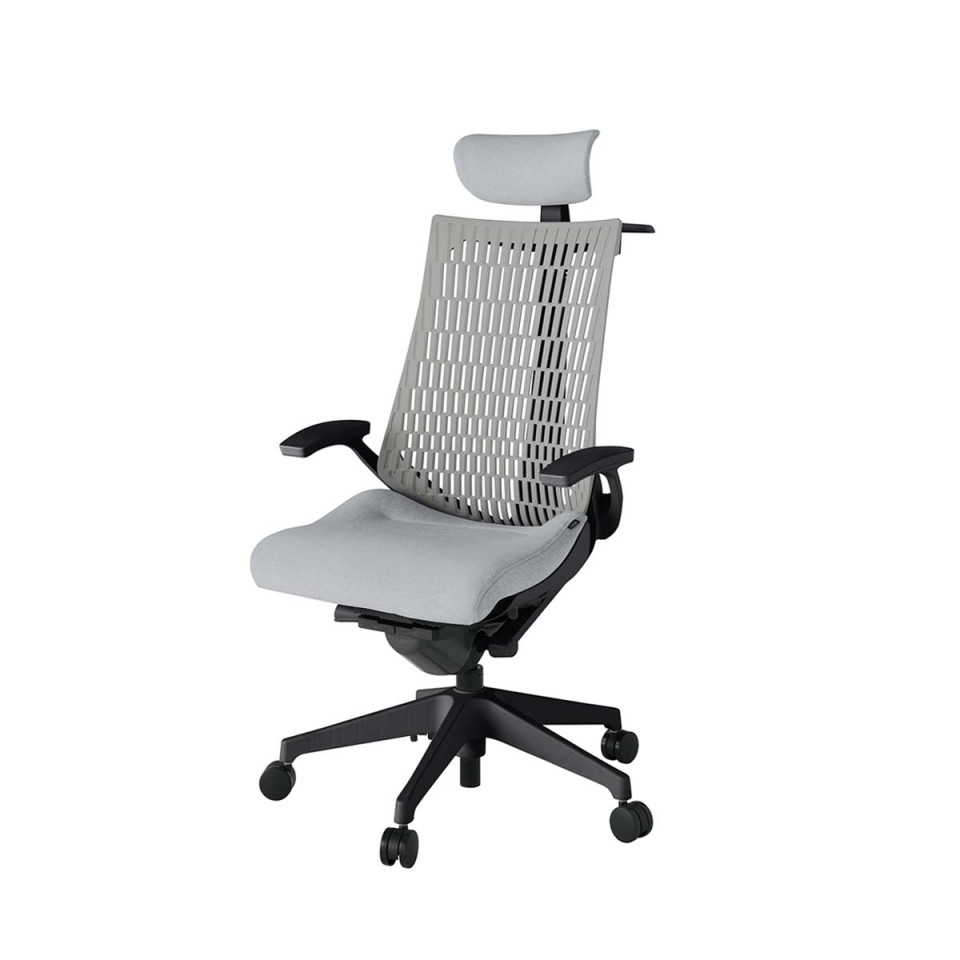 イトーキ オフィスチェア 完成日 組立不要 アクトツー エラストマーバック テクスチャード張地 樹脂脚 抵抗付ウレタン双輪キャスター ペルヴィス&ランバーサポートなし ハンガー付 T型肘 クロスアジャスタブルヘッドサポート付 KJ445SAXMT1T7T6