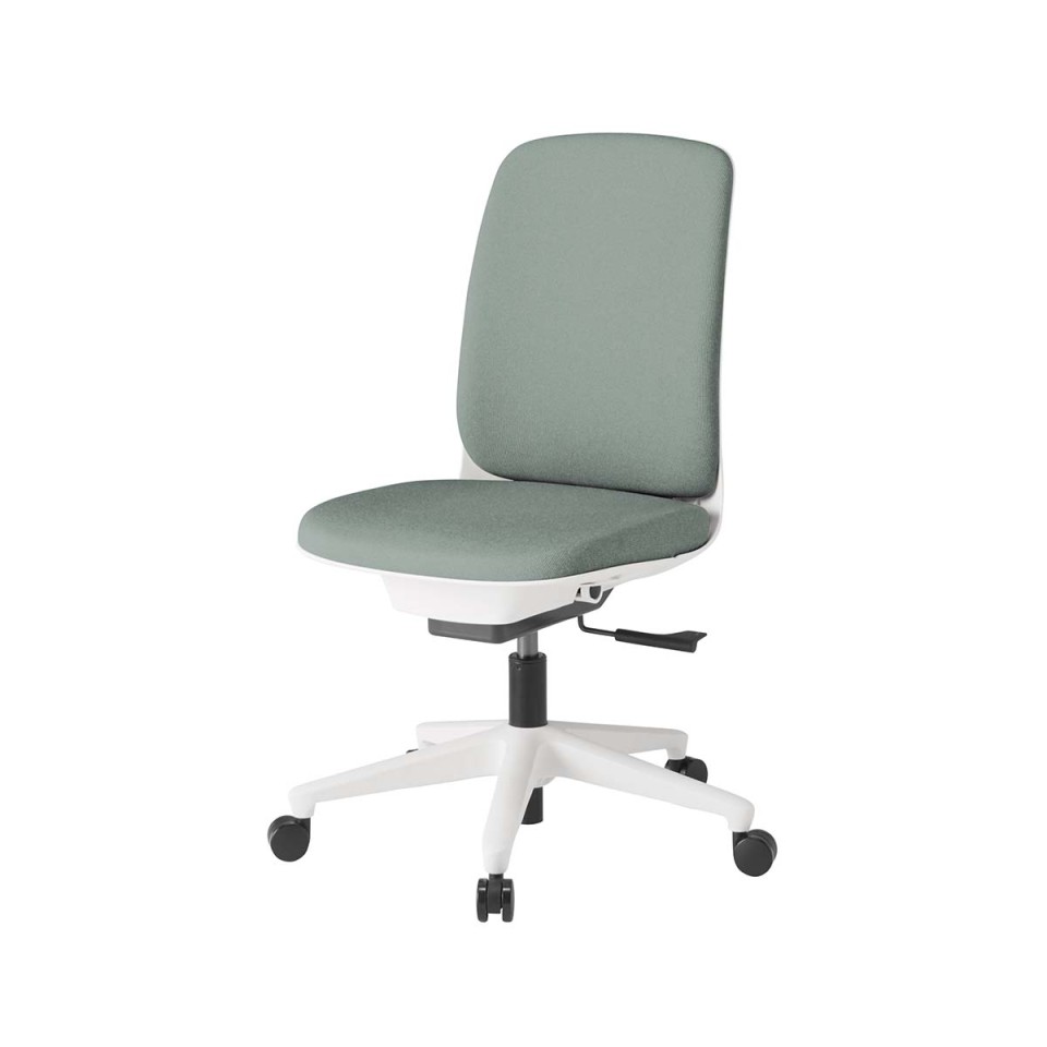 イトーキ オフィスチェア 完成日 組立不要 トルテUチェア スタンダードカラータイプ ハイバック 肘なし 再生布地張り 抵抗付きウレタン双輪キャスター KJ-310CFM-W9E3