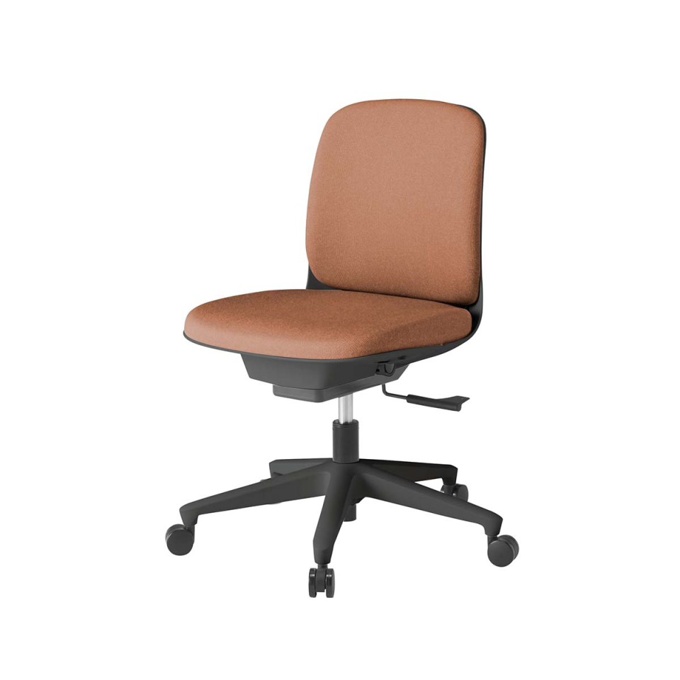 イトーキ オフィスチェア 完成日 組立不要 トルテUチェア スタンダードカラータイプ ローバック 肘なし 再生布地張り ナイロン双輪キャスター KJ-320CF-T1D7