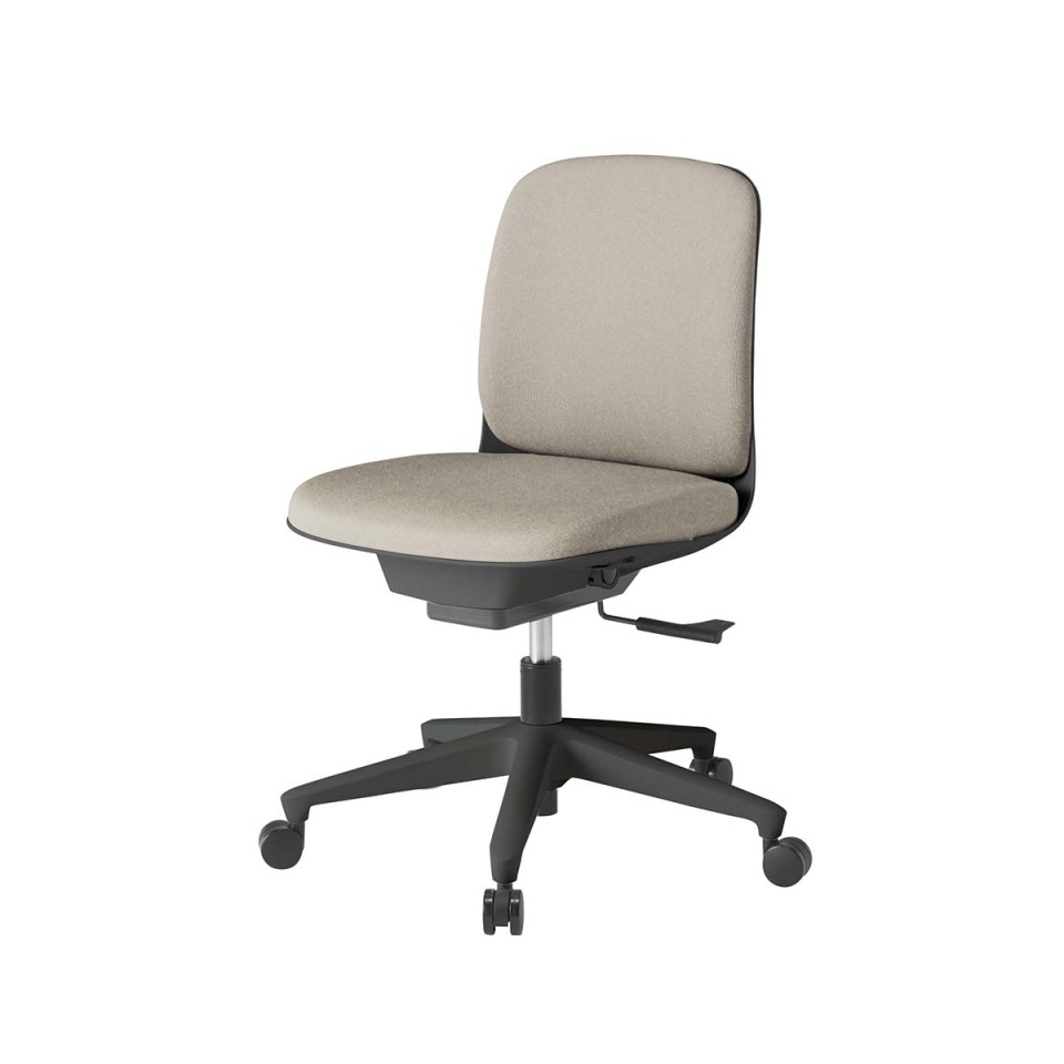 イトーキ オフィスチェア 完成日 組立不要 トルテUチェア スタンダードカラータイプ ローバック 肘なし 再生布地張り ナイロン双輪キャスター KJ-320CF-T1F6