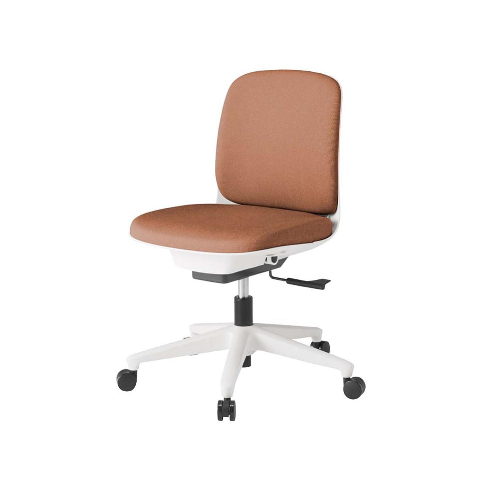 イトーキ オフィスチェア 完成日 組立不要 トルテUチェア スタンダードカラータイプ ローバック 肘なし 再生布地張り ナイロン双輪キャスター KJ-320CF-W9D7