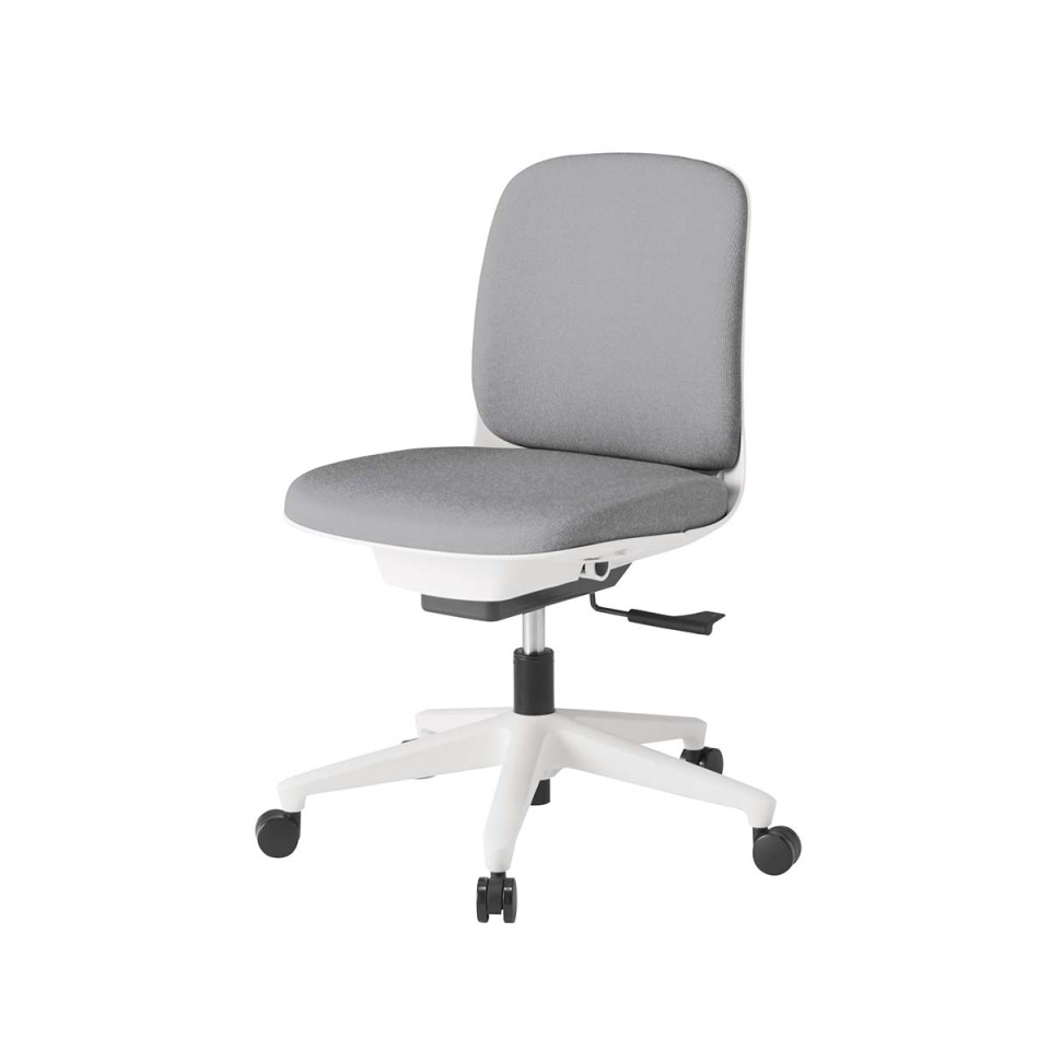 イトーキ オフィスチェア 完成日 組立不要 トルテUチェア スタンダードカラータイプ ローバック 肘なし 再生布地張り ナイロン双輪キャスター KJ-320CF-W9T6