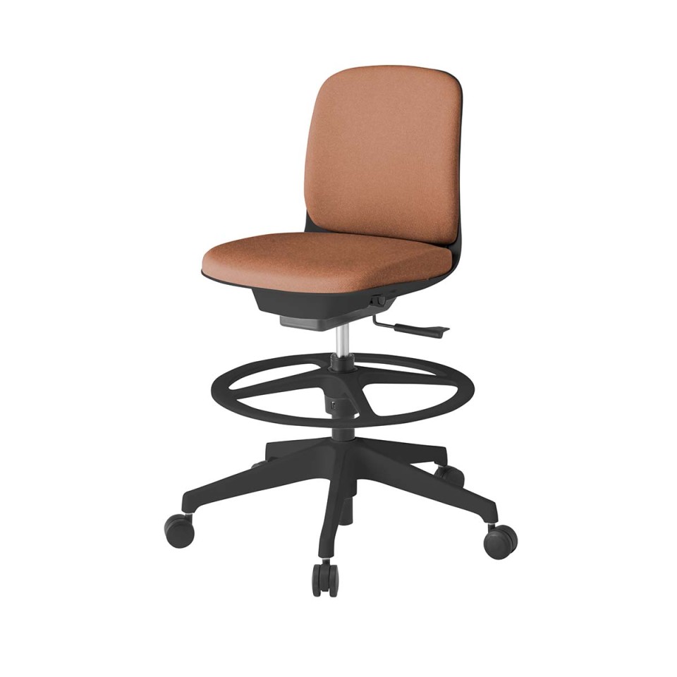 イトーキ オフィスチェア 完成日 組立不要 トルテUチェア スタンダードカラータイプ ハイポジションタイプ 肘なし 抗ウイルス布地張り 抵抗付ウレタン双輪キャスター KJ-320CFP-T1D7