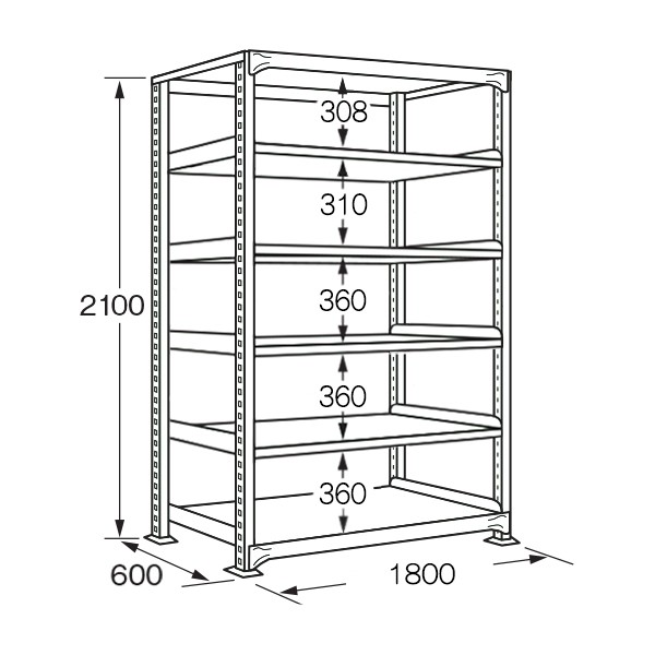 B-2746【送料無料】 | サカエ 中量棚B型・BW型通販 - Kagg.jp
