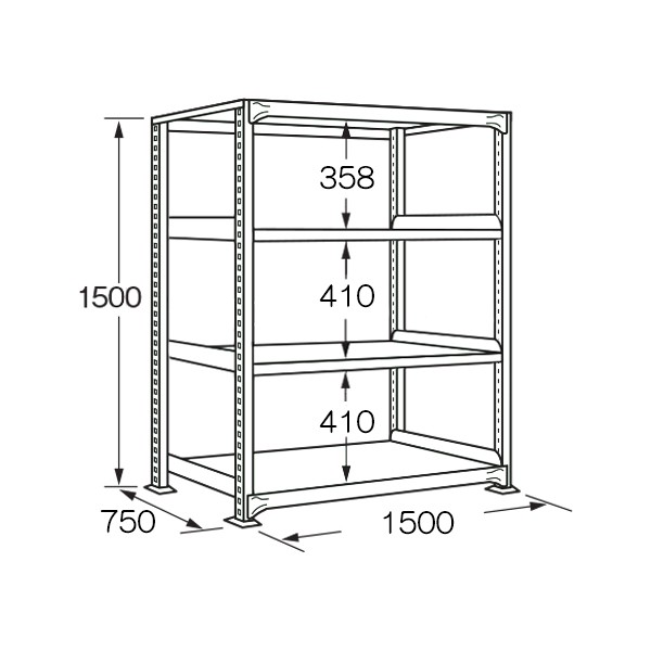 B-9554【送料無料】 | サカエ 中量棚B型・BW型通販 - Kagg.jp