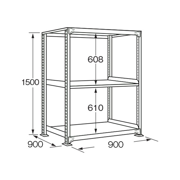 BW-9163【送料無料】 | サカエ 中量棚B型・BW型通販 - Kagg.jp