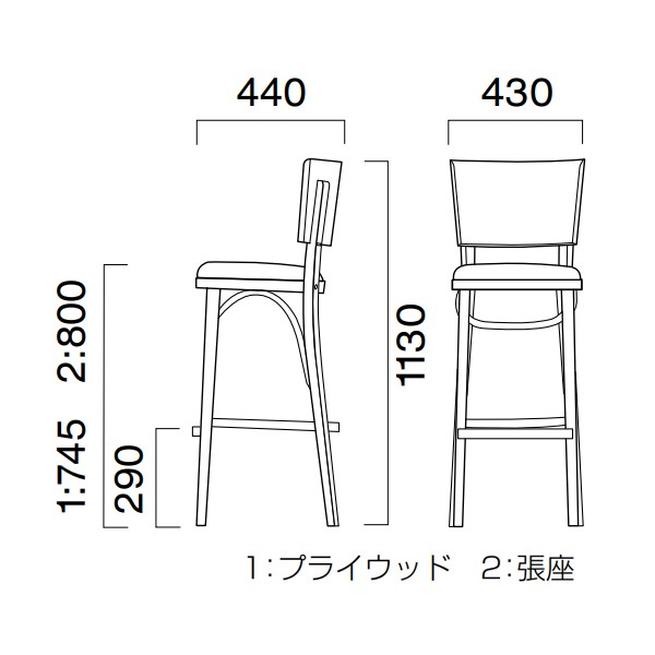 CHOCOLA2-カウンター-NA-A80-68【送料無料】 | CRES CHOCOLA通販 - Kagg.jp