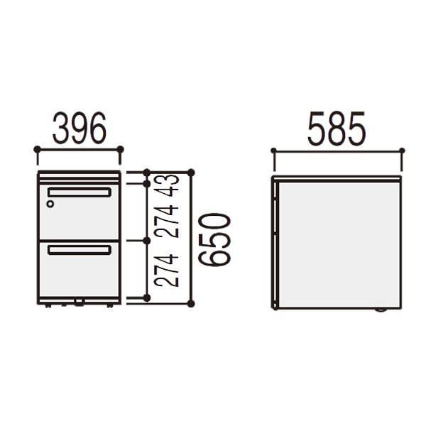 ST-A4-3-650DN 5-118-5830【送料無料】 | ウチダ STワゴン通販 - Kagg.jp