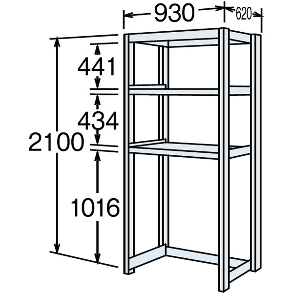 6J7CLC-Z269【送料無料】 | オカムラ マルチモジュールシェルフ(6J型中