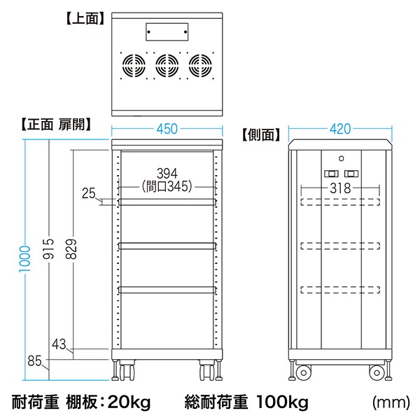 CP-SVCMULT6【送料無料】 | サンワサプライ マルチ収納ラック・機器 