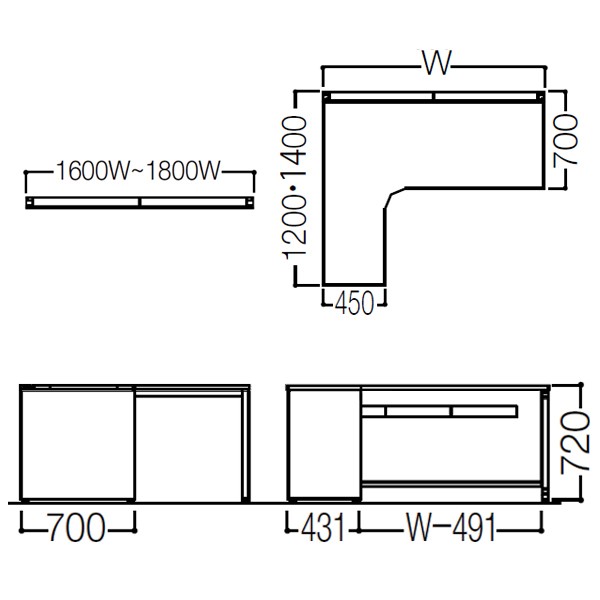3VL4ED-MK57【送料無料】 | オカムラ ADVANCE通販 - Kagg.jp