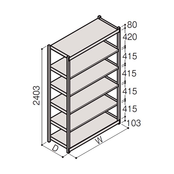 ERL-186661-W9【送料無料】 | イトーキ 軽中量ボルトレス連結タイプRL