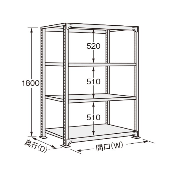 さか NEW-1744【送料無料】 | サカエ 中軽量棚NE型・NEW型通販 - Kagg.jp