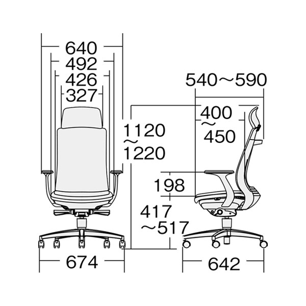 事務イス BENES KB-BN35SL-UC UG jtx 432582 プラス 送料無料 プラス ベネス Benes オフィスチェア KD-BN35SL アルミ脚