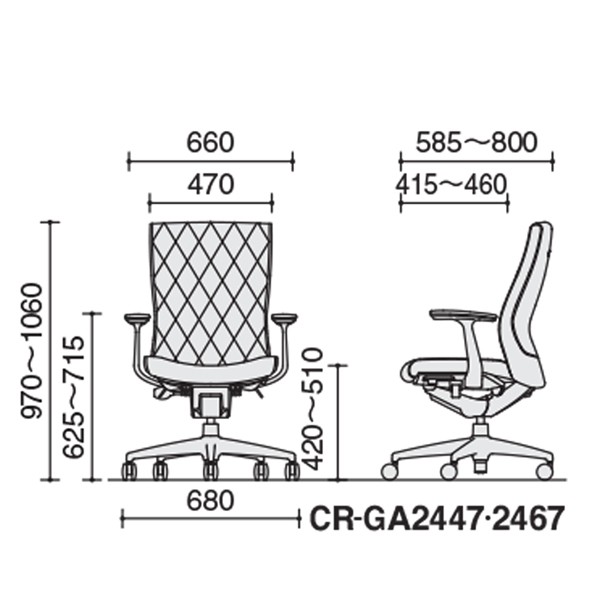 CR-GA2467F6VZE6-W【送料無料】 | コクヨ PUNTO通販 - Kagg.jp