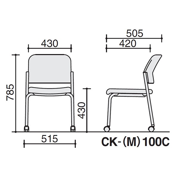 CK-100CVZ64-W【送料無料】 | コクヨ 会議用イス100通販 - Kagg.jp